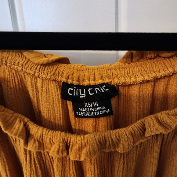 Cute, mustard color fall dress in size Medium. - Picture 3 of 5